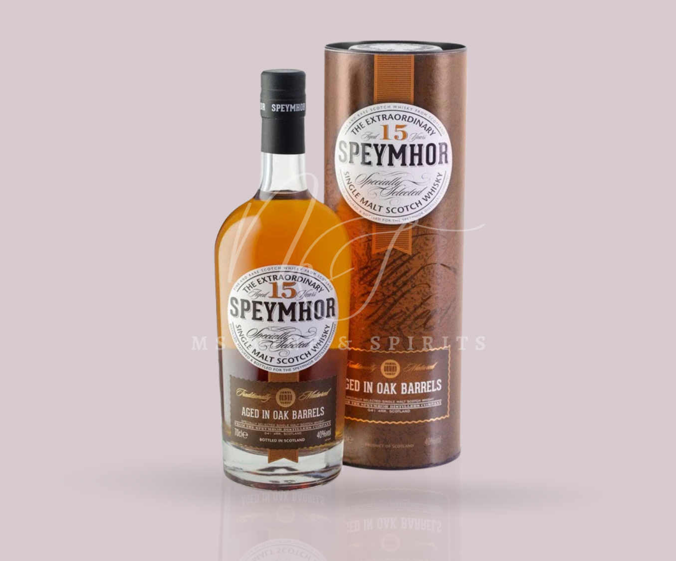 SPEYMHOR 15 YEAR OLD AGED IN OAK BARRELS
