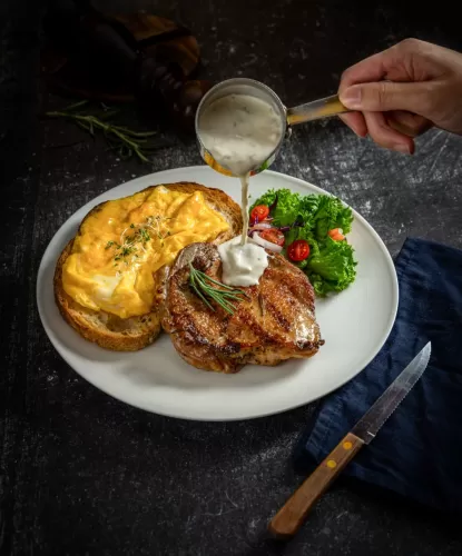 Garlic Butter Milk Chicken Chop