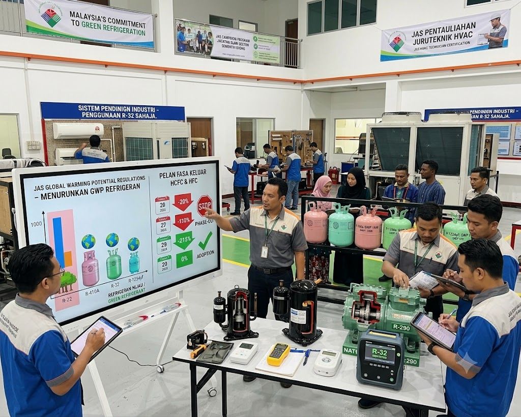 JAS refrigerant global warming potential regulations