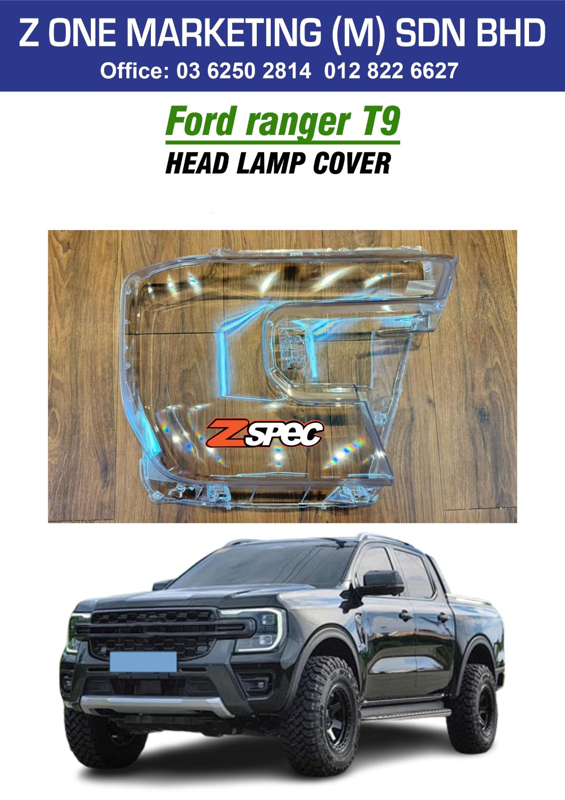 ford ranger t9  HEAD LAMP COVER