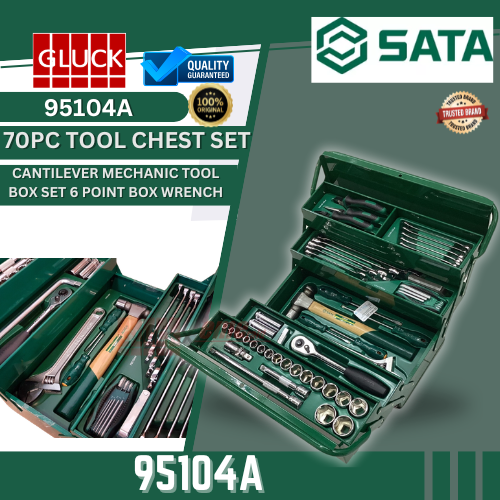 *SATA 95104A 70PC TOOL CHEST SET TOOL SET BOX SOCKET SET QUALITY