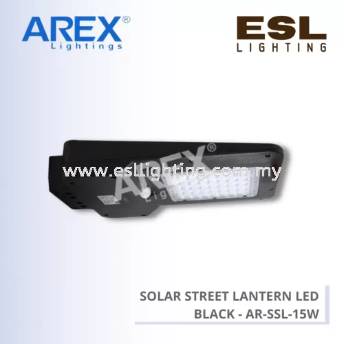 AREX SOLAR STREET LANTERN LED BLACK - AR-SSL-15W