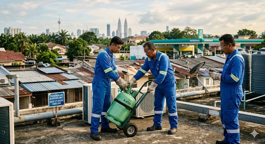 refrigerant cylinder safe handling Malaysia