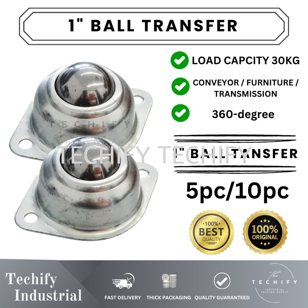 1 Inch Roller Ball Transfer Bearings Transfer Unit for Conveyor/Furniture/Transmission