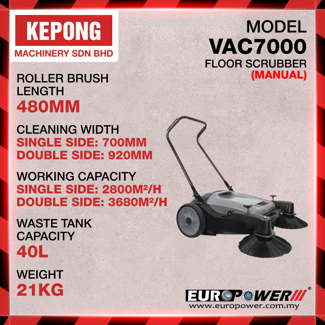 Euro X floor scrubber VAC7000 (manual)