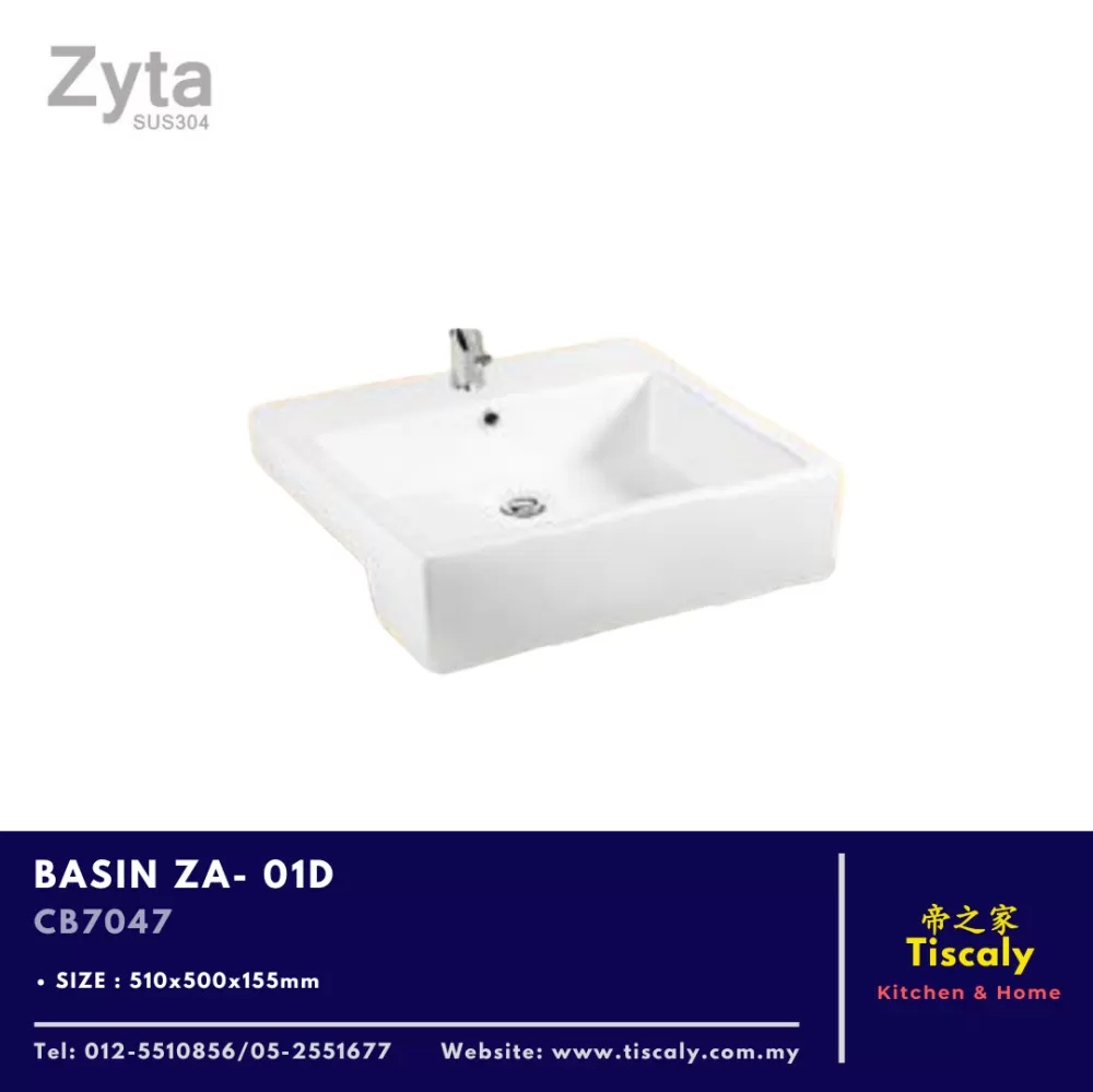 ZYTA WALL HUNG BASIN ZA-01D CB7047