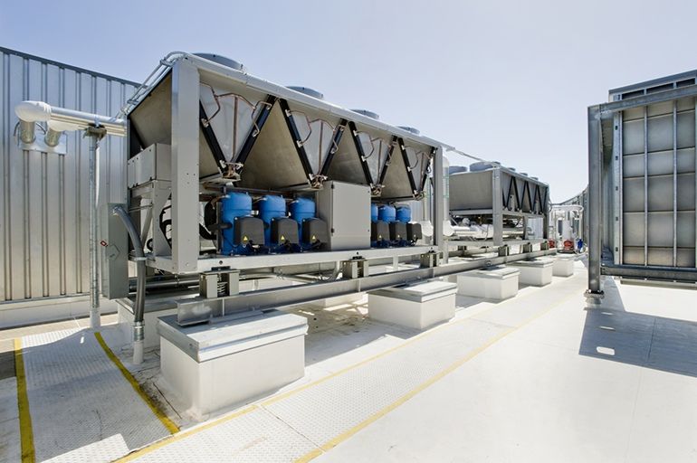 Centralized chilled water system installation
