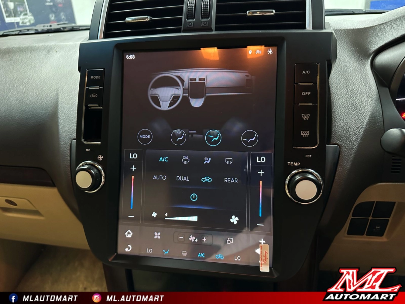 *NEW Toyota Land Cruiser Prado J150 2009-2018 Vertical Style Android Monitor (12.1")