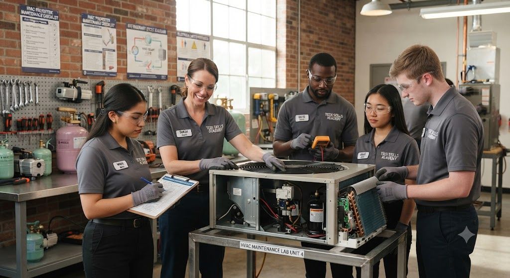 HVAC maintenance checklist training