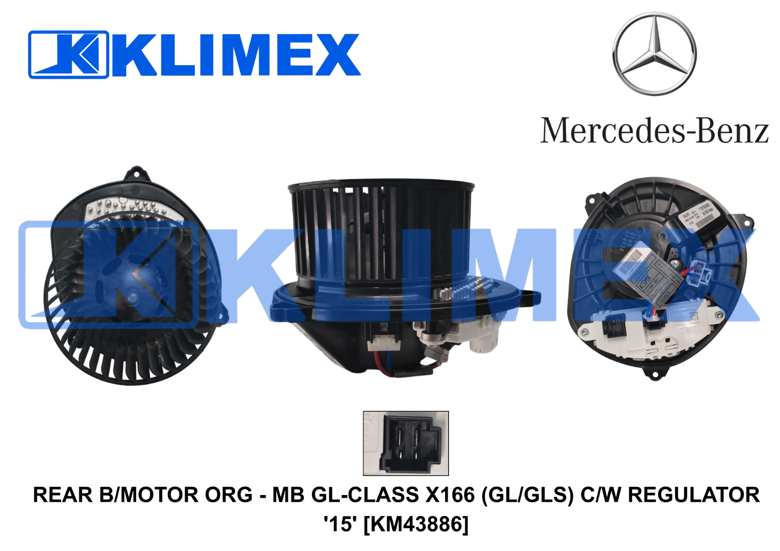 REAR B_MOTOR ORG - MB GL-CLASS X166 (GL_GLS) C_W REGULATOR '15' [KM43886]