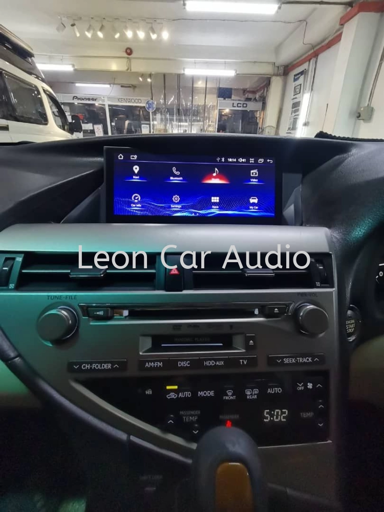 Leon Lexus rx350 oem 10.25" fhd android wifi usb mp5 gps system player