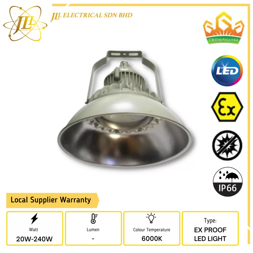 CROWN EX GYD210Z SERIES 20-240W 100-240VAC IP66 LED EXPLOSION PROOF HIGHBAY