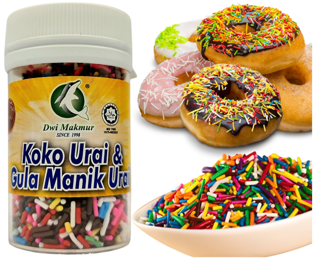 Chocolate and Sugar Sprinkles 60 Grams RM3.75 X 6 Units C.Dwi Makmur