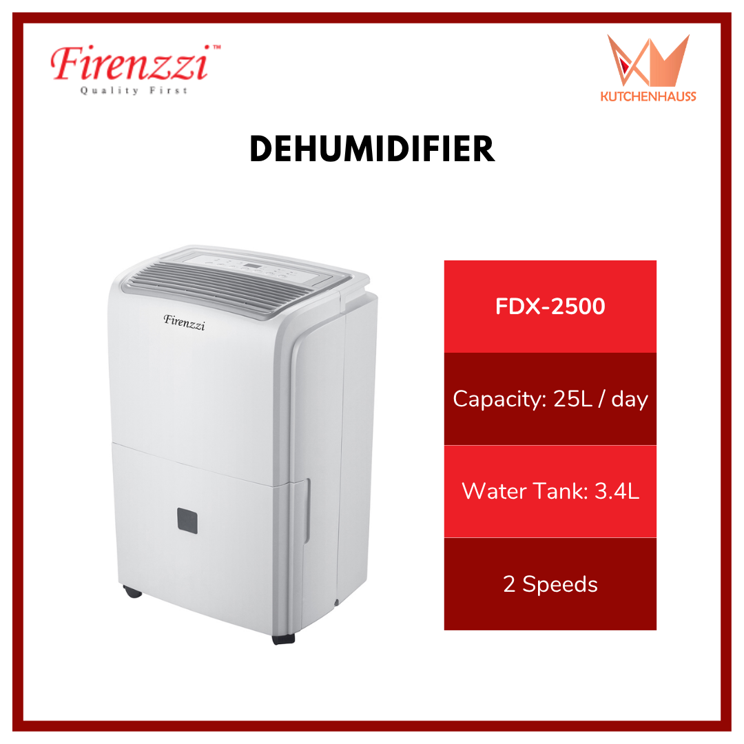 FIRENZZI - 25L Portable Dehumidifier | FDX-2500