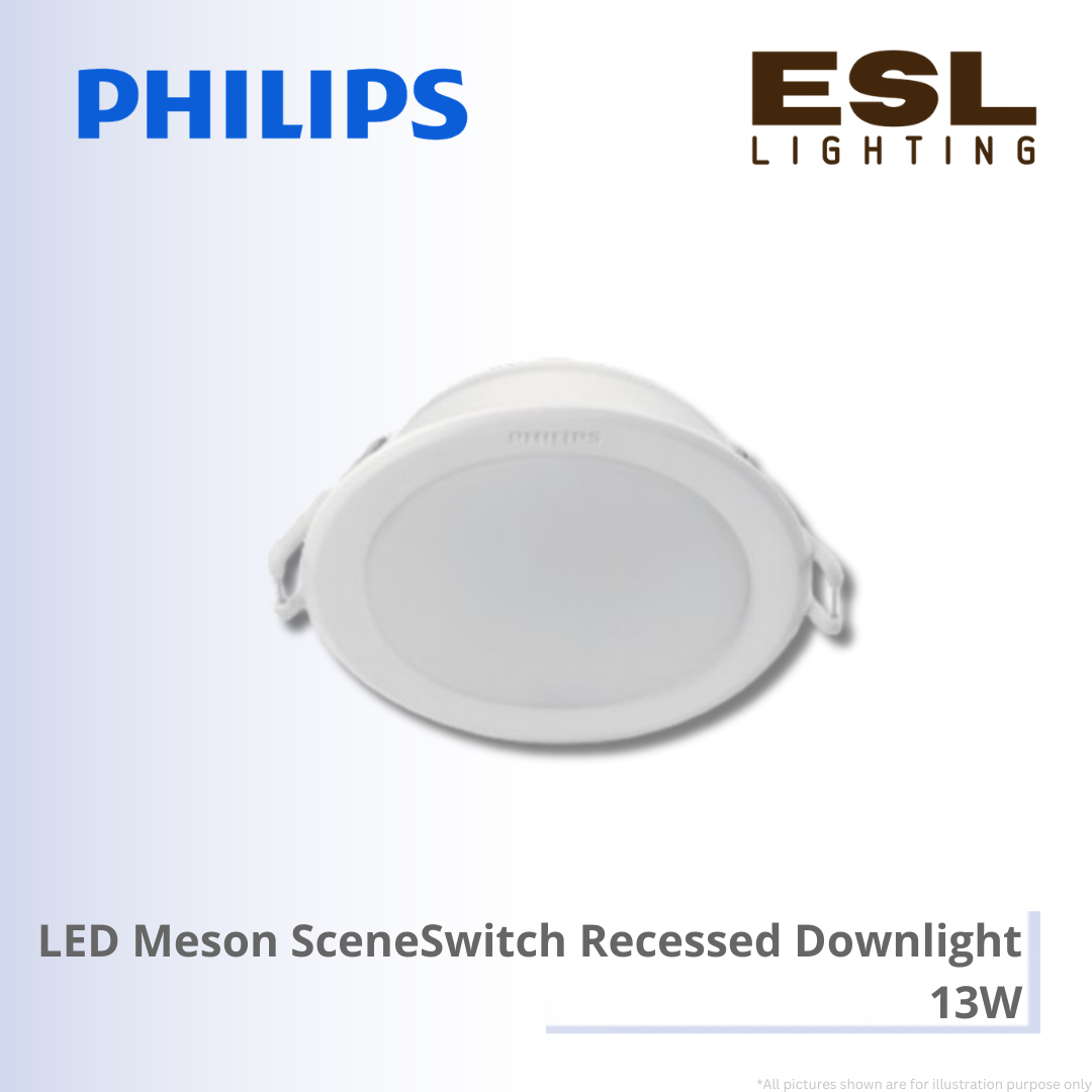 Philips LED Meson SceneSwitch Recessed Downlight - 13W