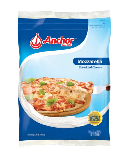 ANCHOR MOZZARELLA SHREDDED 100G/200G/500G/1KG/2KG/12KG