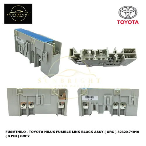 FUSMTHILO - TOYOTA HILUX FUSIBLE LINK BLOCK ASSY ( ORG ) 82620-71010 ( 8 PIN ) GREY