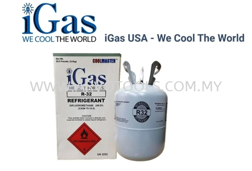 REFRIGERANT GAS R32 (9.5KG/CAN) - BRAND iGAS