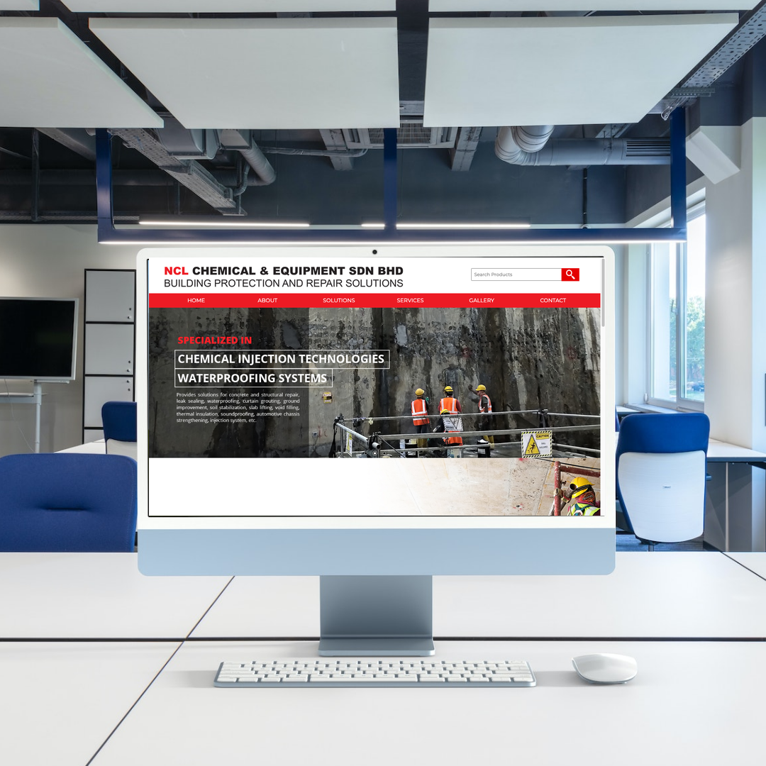 NCL Chemical & Equipment Sdn Bhd Website Design & SEO Case Study | Waterproofing System in Kuala Lumpur