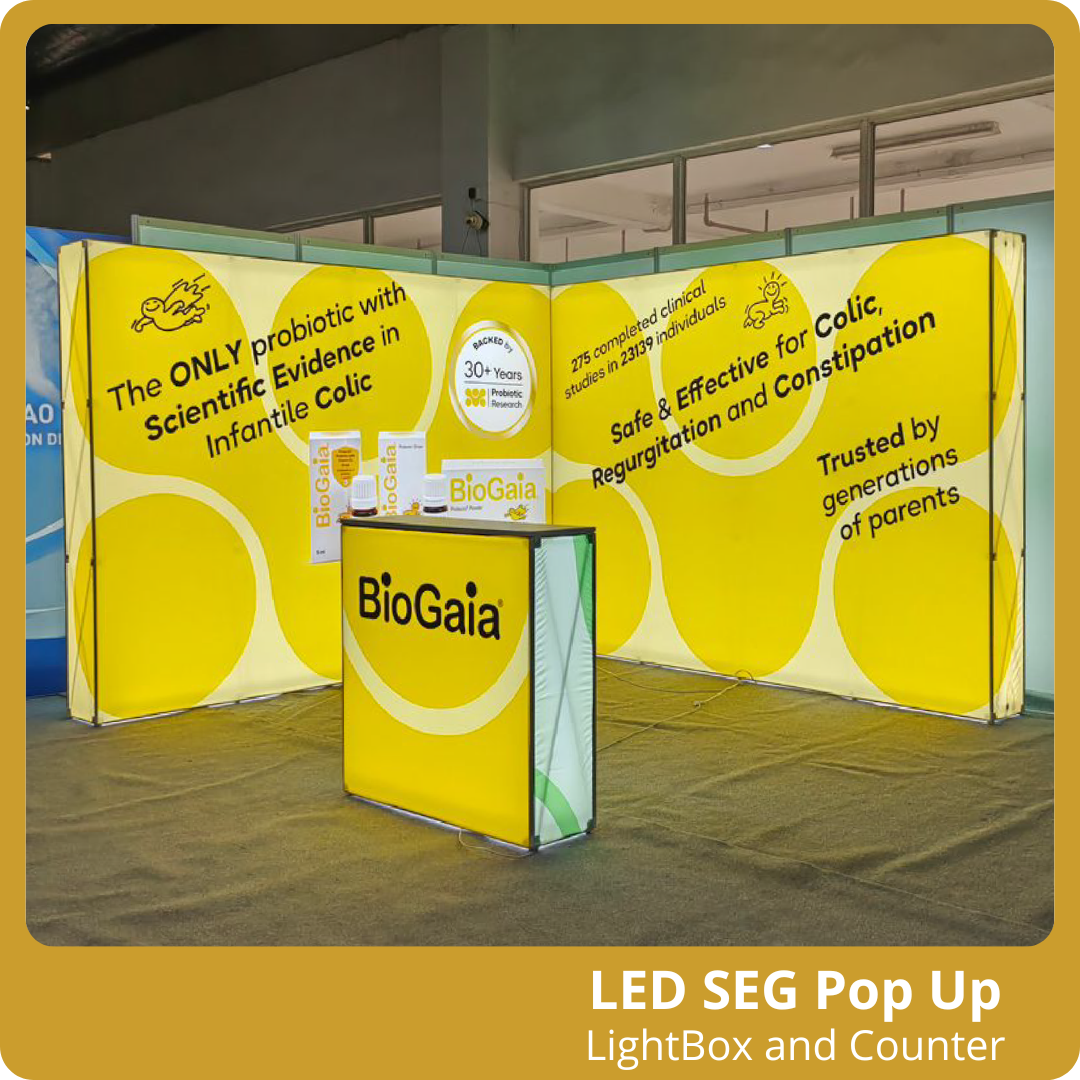 LED SEG Pop Up BackDrop and Table