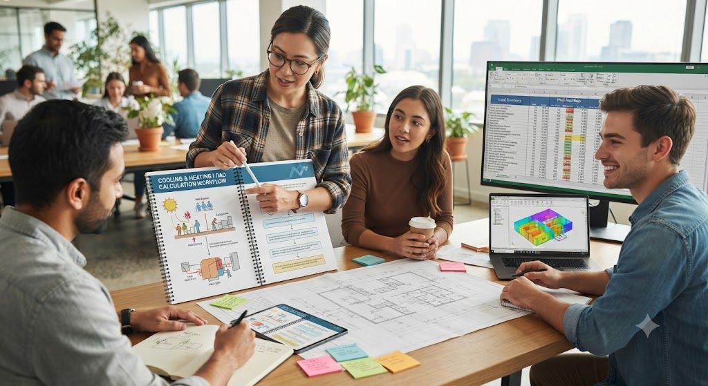 office building cooling load calculation HVAC