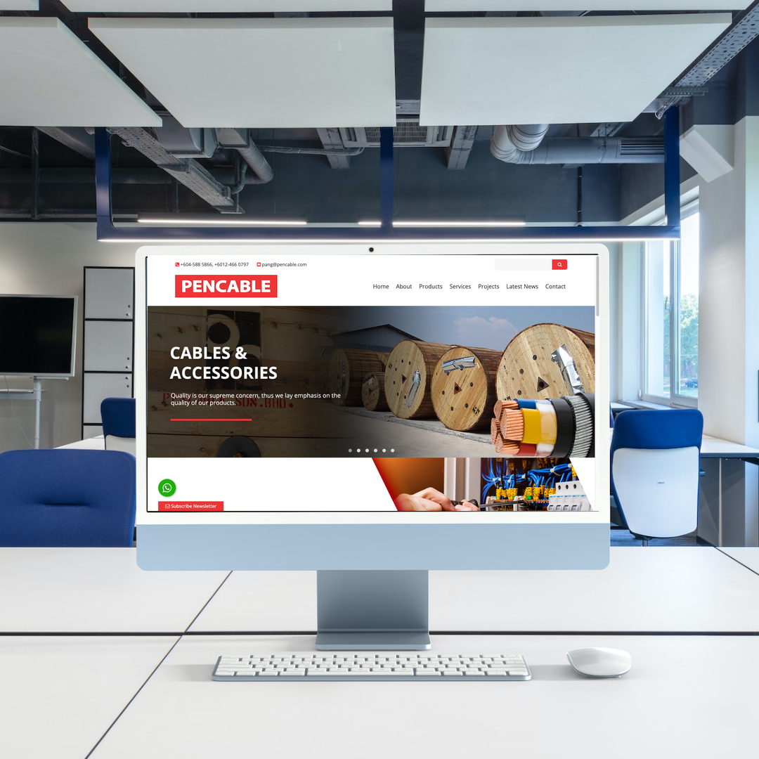 PENCABLE SDN BHD Website Design & SEO Case Study | Cable Supplier in Penang