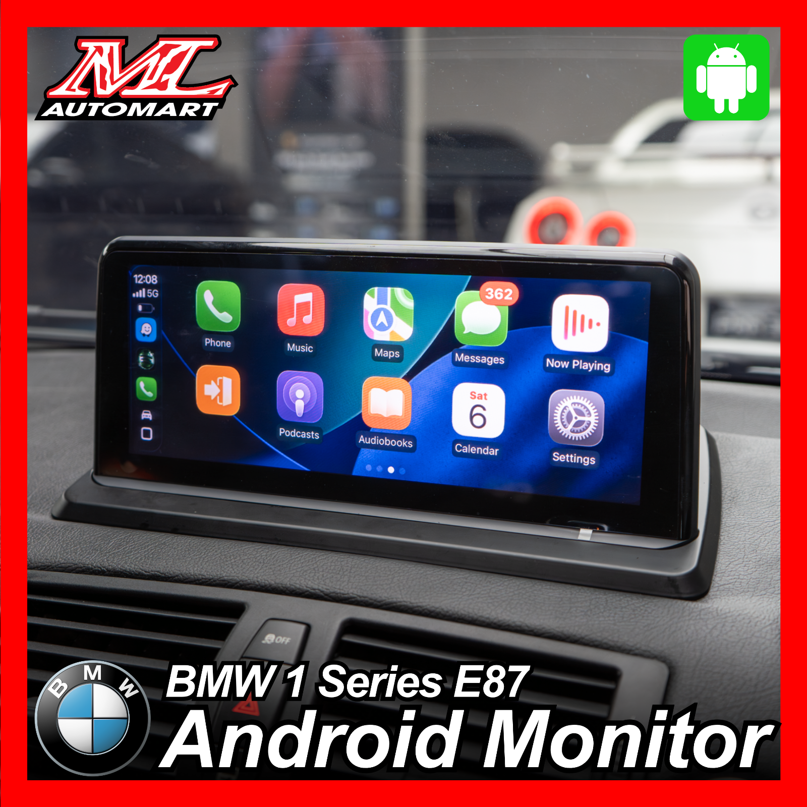 BMW 1 Series E87 Android Monitor (10.25")