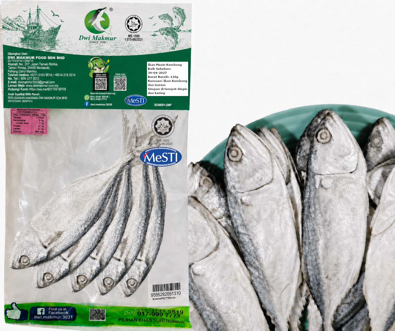 Indian Mackerel 120 Grams RM5.50 X 5 Units C.Dwi Makmur