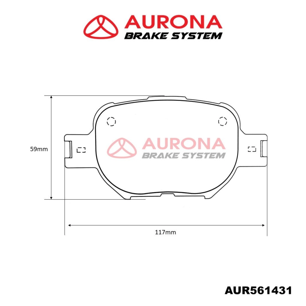 Aurona Brake Pad AUR561431 Front Caldina Celica Mark X