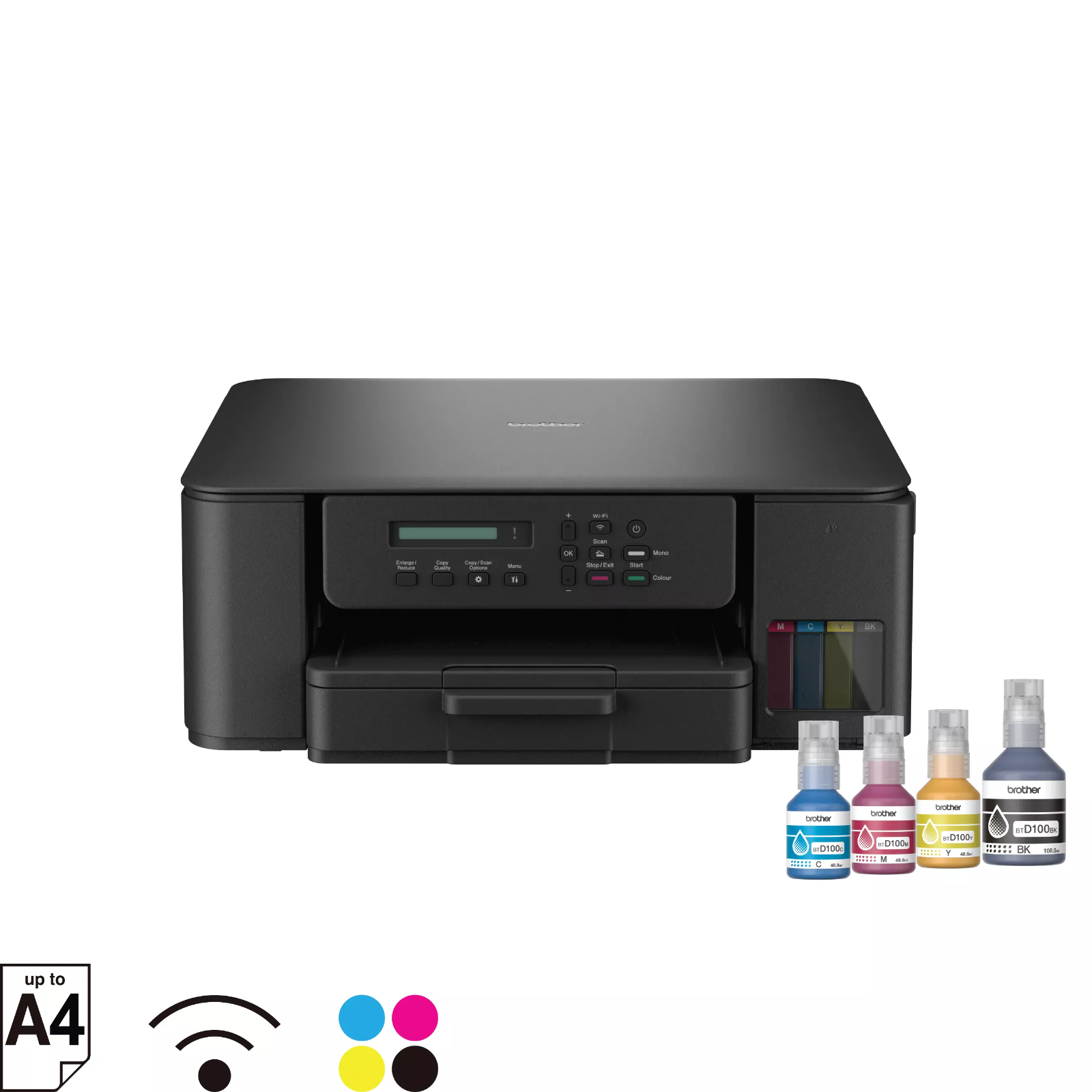 DCP-T530DW Ink Tank Printer Front View
