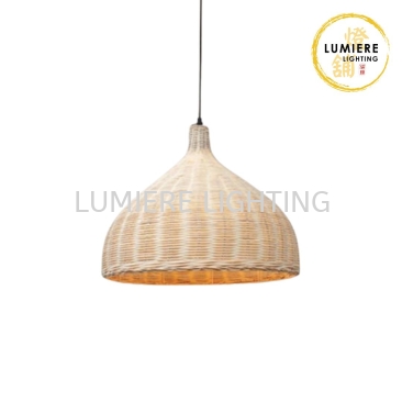 Post Modern Minimalist Muji Bamboo Rattan Pendant Light