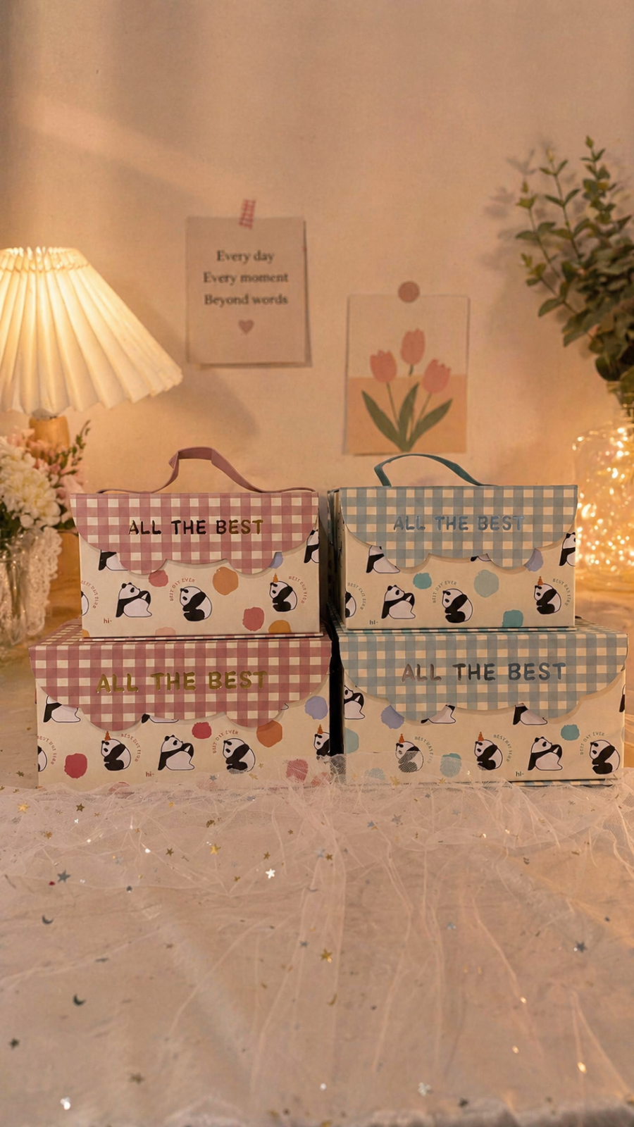 UNIGOLD The Panda Playground Gift Box Cute panda characters Playful Korean-inspire designd design | Perfect f