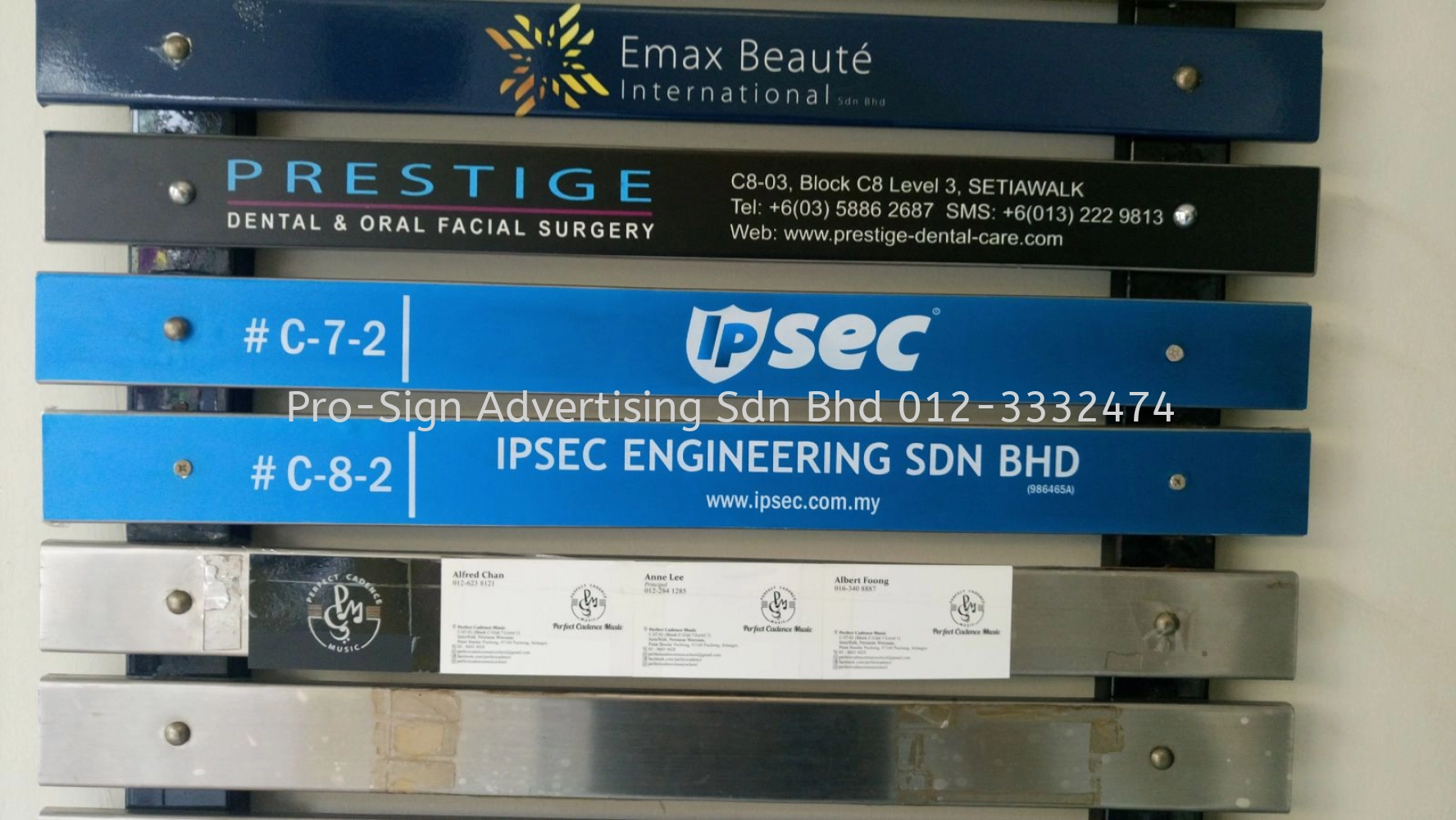 OFFICE SIGNAGE (IPSEC, SETIA WALK, 2017)