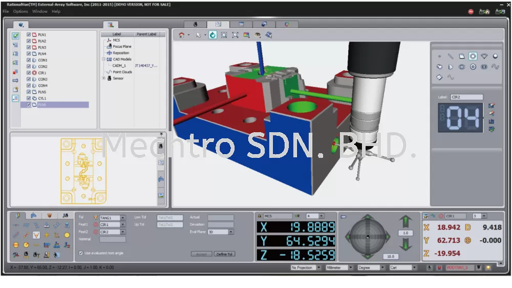 "OPTRONICS" CNC VIDEO MEASURING MACHINE (MODEL: V-3020C)