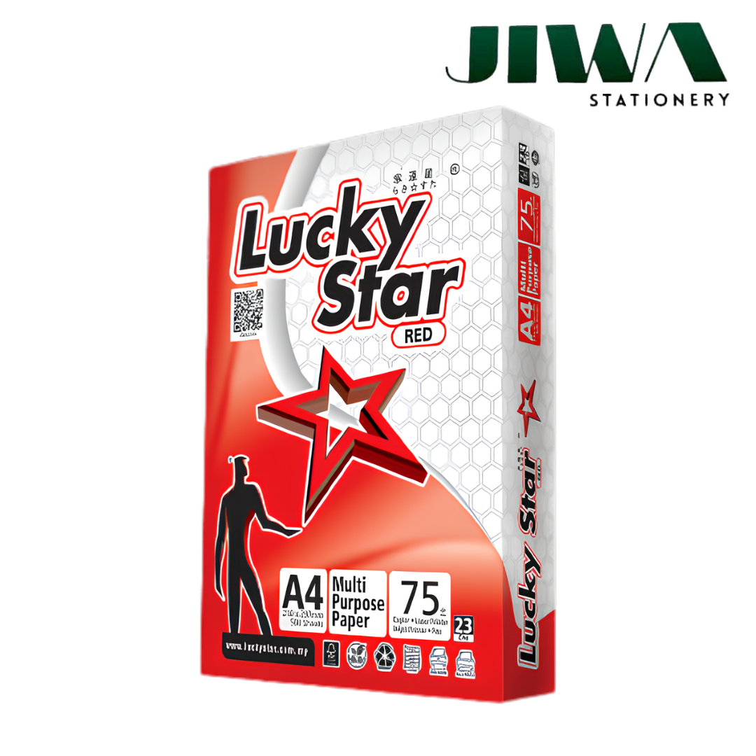 A4 75g Lucky Star (RED) Paper