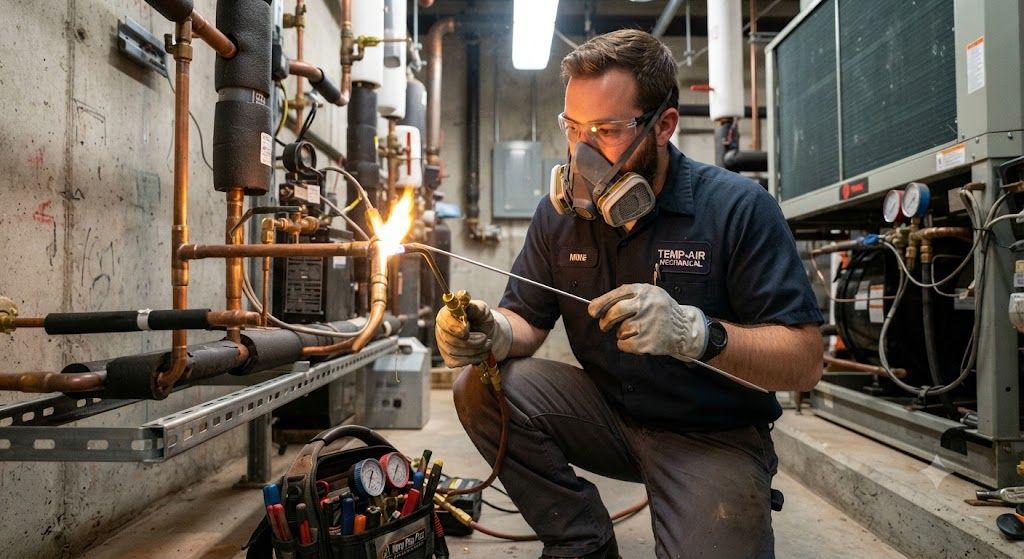 copper line brazing HVAC refrigeration systems