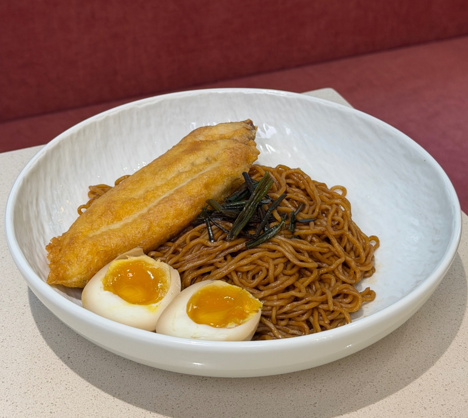 Fish Cutlet Scallion Noodle