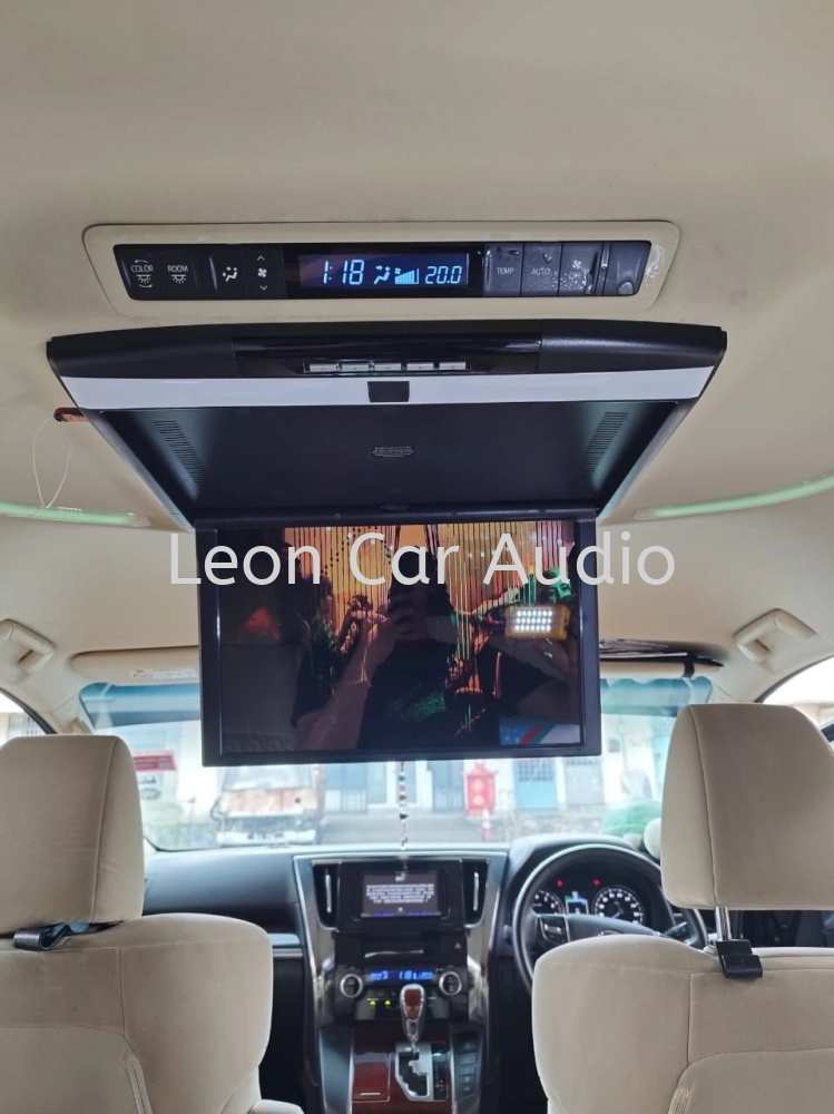 Toyota Vellfire Alphard agh30 17.3" full hd hdmi usb mp4 roof led monitor