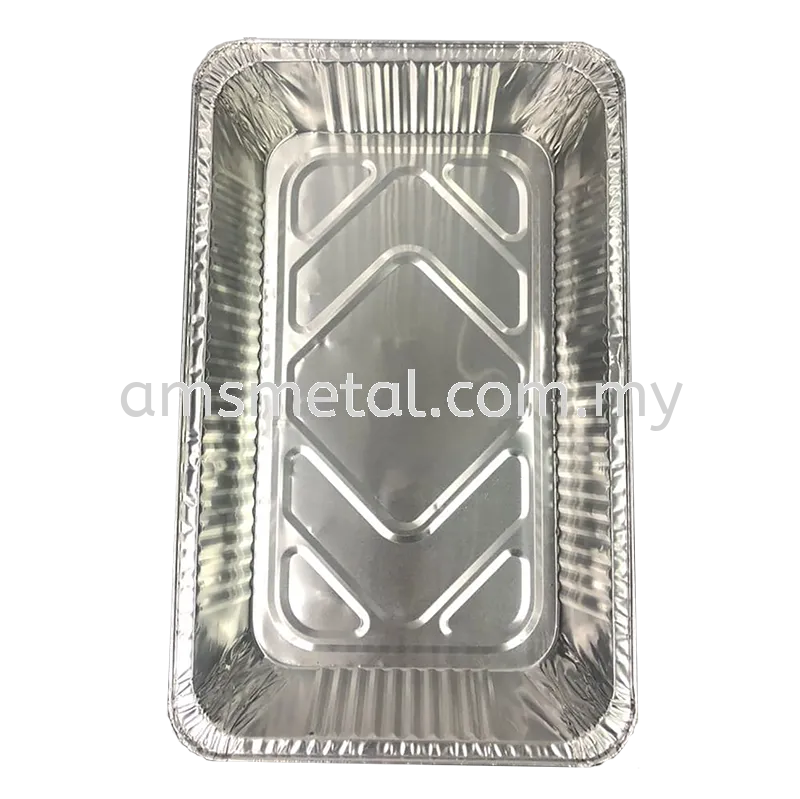 Aluminium Container Foil Code 9850 Cover With Lid XL Size 525 x325x 85 H