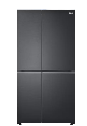 [RENTAL] 694L Side-by-Side Fridge in Matte Black Finish