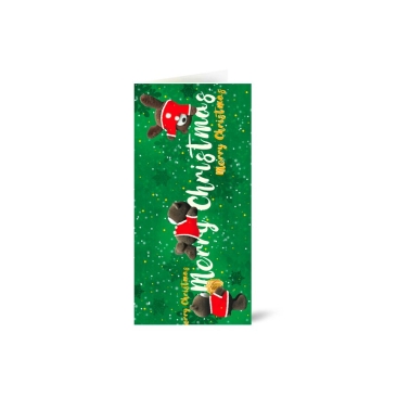 AEIOU Christmas Greeting Card XC102