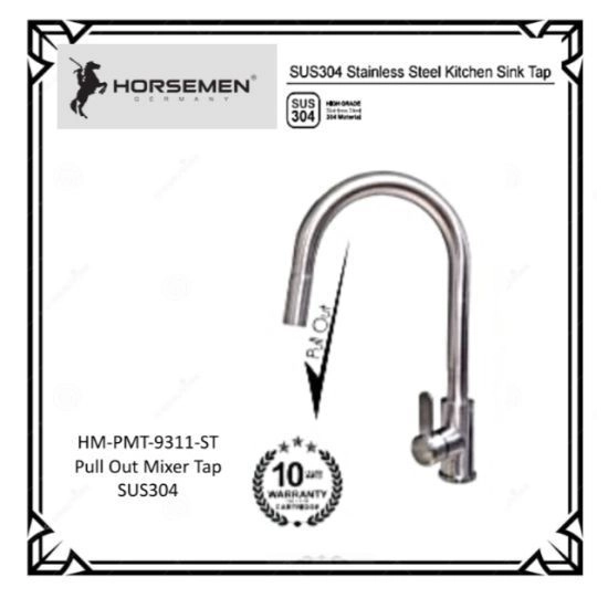 Horsemen HM-PMT-9311-ST SUS304 Pull Out Pillar Tap