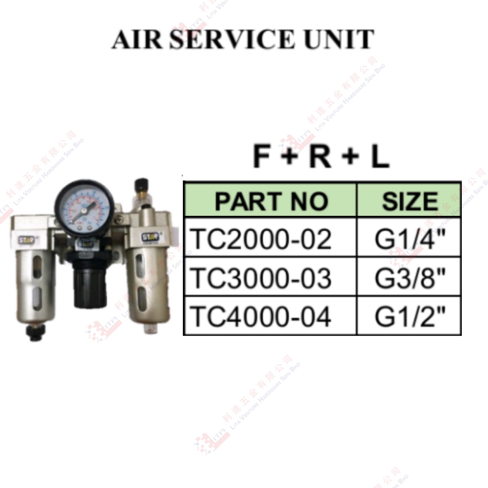 AIR SERVICE UNIT F+R+L - TC200002 TC300003 TC400004
