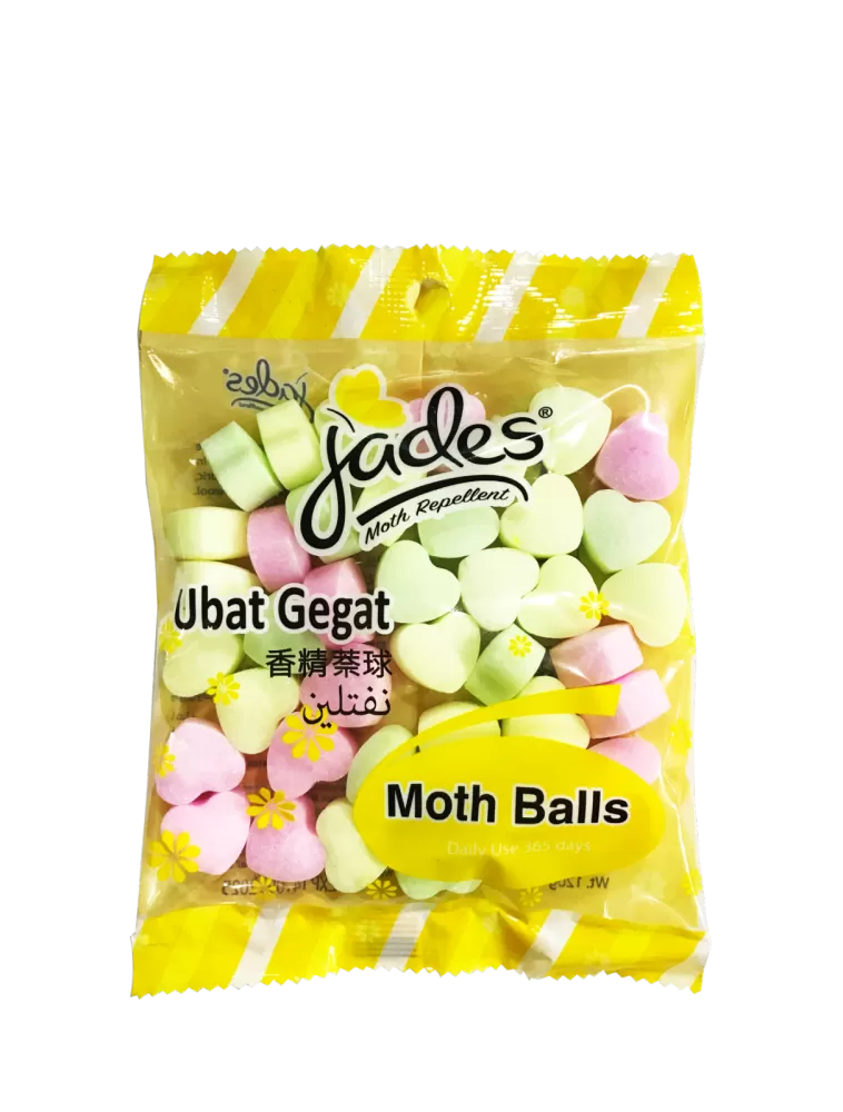Jades Moth Balls 120gm - Colour (Mothballs / Ubat Gegat)