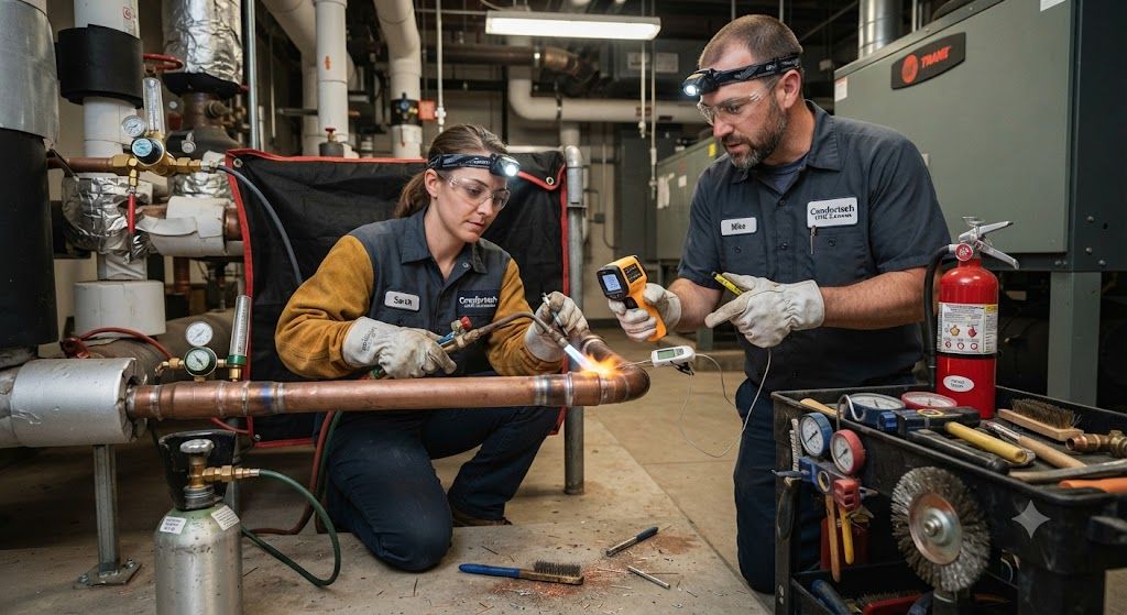 advanced HVAC brazing temperature control techniques