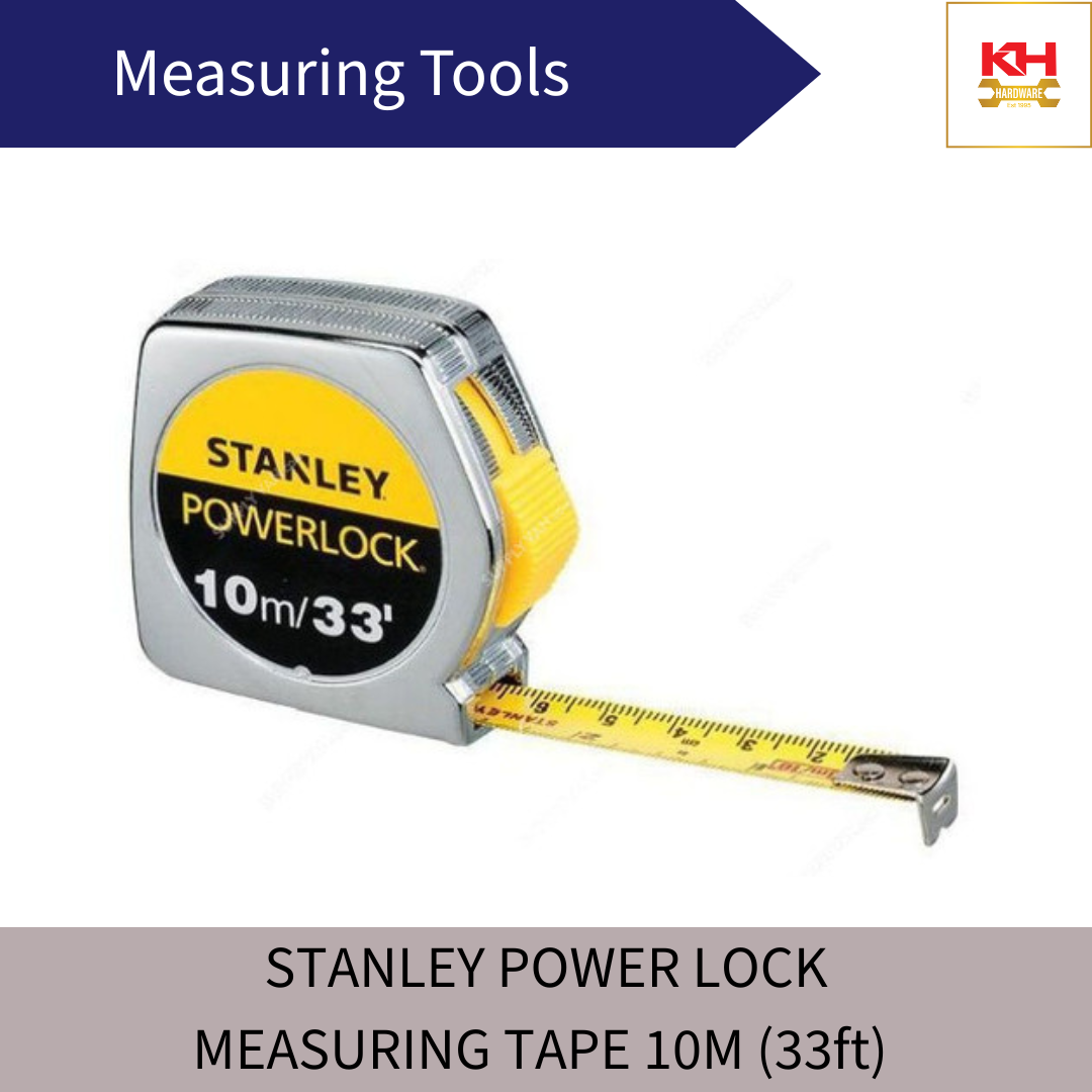 STANLEY POWER LOCK Measuring Tape 10M (33ft)
