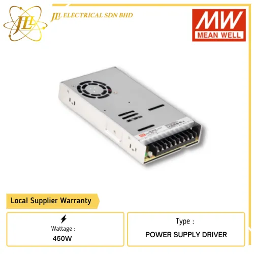 MEANWELL LRS 450W LED POWER SUPPLY DRIVER [12V/24V]