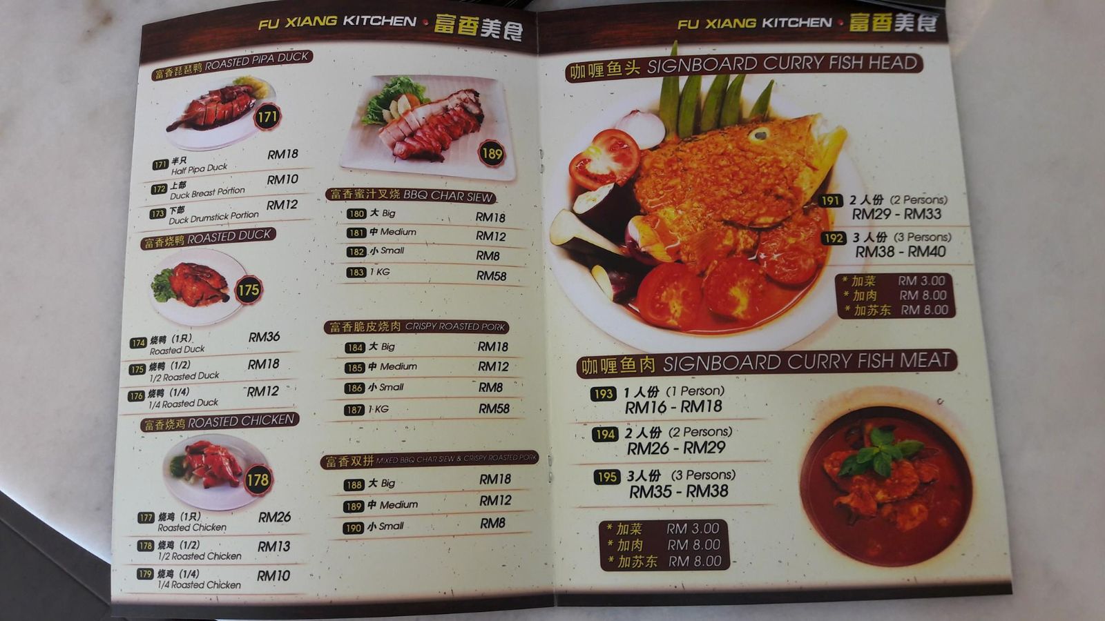 High Impact Menu