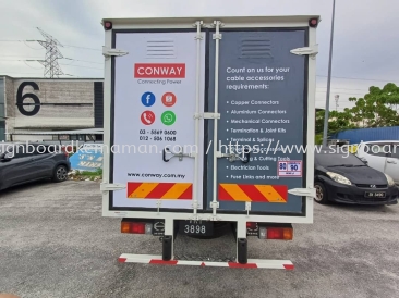 CONWAY TRUCK LORRY STICKER LOGISTICS TRUCK STICKER AT TEMERLOH PAHANG MALAYSIA