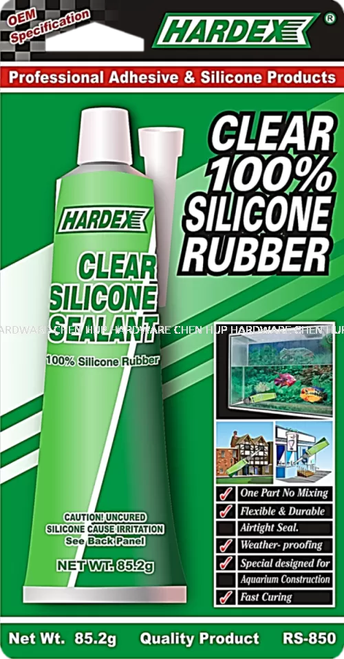 RS-850 - Clear 100% Silicone Rubber